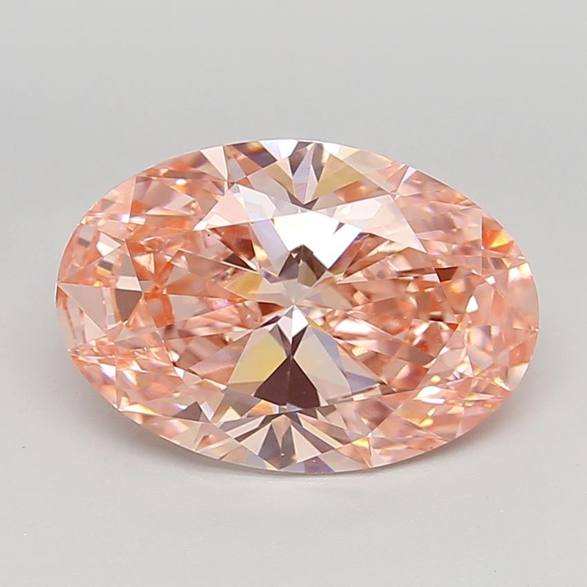 5.03 Ct. Fancy Vivid  Pink Oval Lab Grown Diamond
