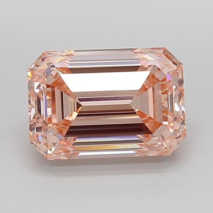3.04 Ct. Fancy Intense  Pink Emerald Lab Grown Diamond