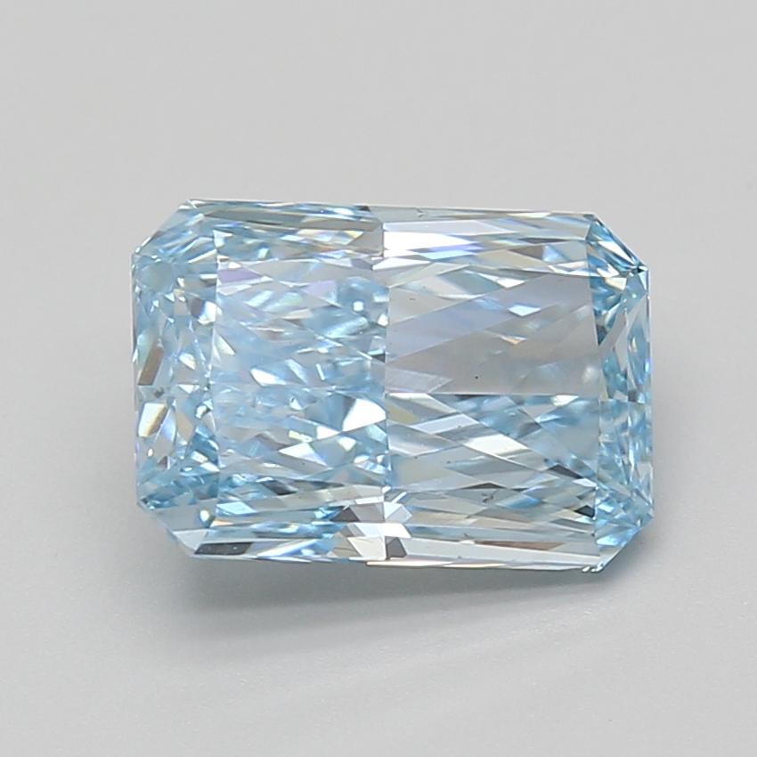 3.10 Ct. Fancy Vivid Blue Radiant Lab Grown Diamond