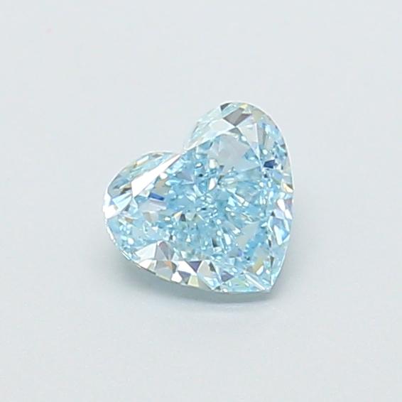 0.53 Ct. Fancy Intense  Blue Heart Lab Grown Diamond