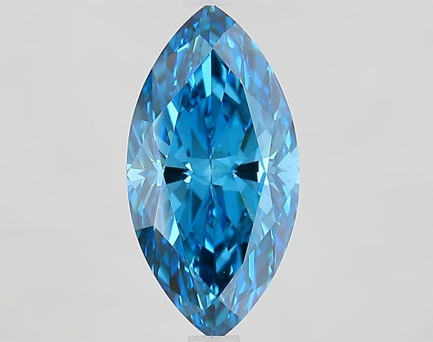 2.53 Ct. Fancy Vivid Blue Marquise Lab Grown Diamond