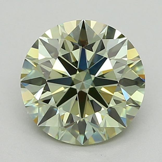 1.07 Ct. Fancy  Green Round Lab Grown Diamond