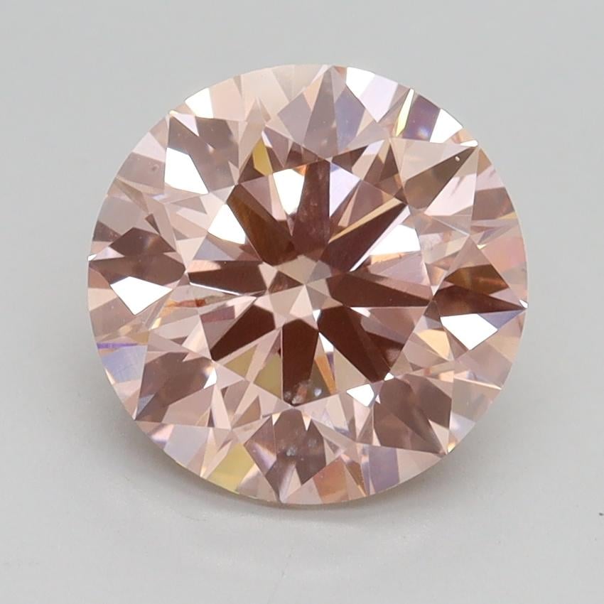 2.56 Ct. Fancy Intense Pink Round Lab Grown Diamond