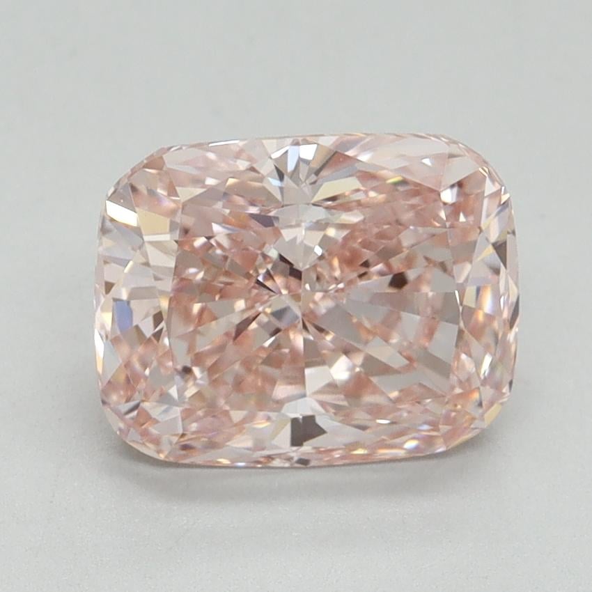 2.28 Ct. Fancy Vivid Pink Cushion Lab Grown Diamond
