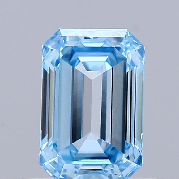 0.74 Ct. Fancy Vivid  Blue Emerald Lab Grown Diamond