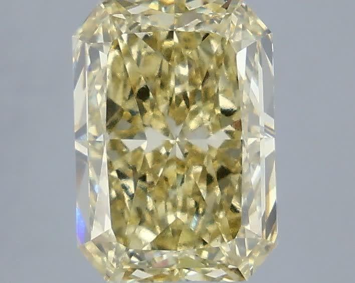 3.06 Ct. Fancy  Yellow Radiant Lab Grown Diamond
