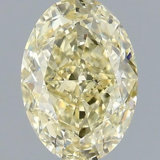 1.53 Ct. Fancy  Yellow Oval Lab Grown Diamond