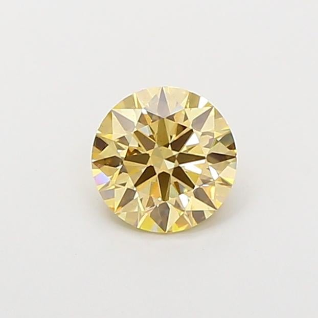 1.02 Ct. Fancy Light Brownish Yellow Round Lab Grown Diamond