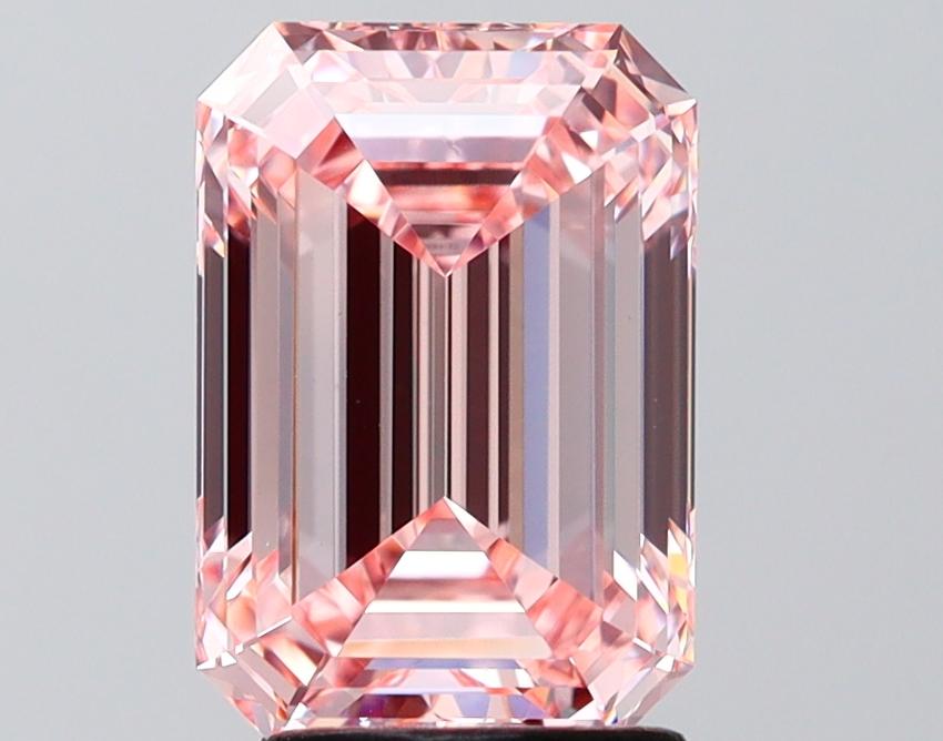 3.01 Ct. Fancy Intense Pink Emerald Lab Grown Diamond