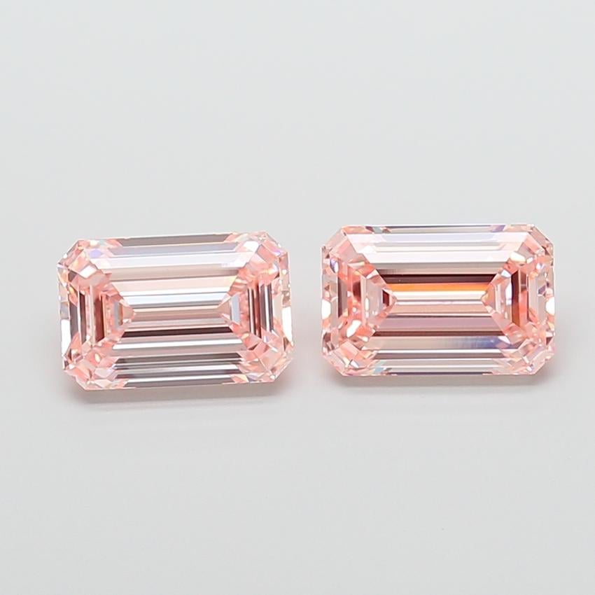 3.10 Ct. Fancy Intense  Pink Emerald Lab Grown Diamond