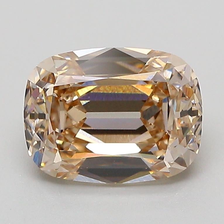 2.02 Ct. Very Light  Brown Cushion Lab Grown Diamond