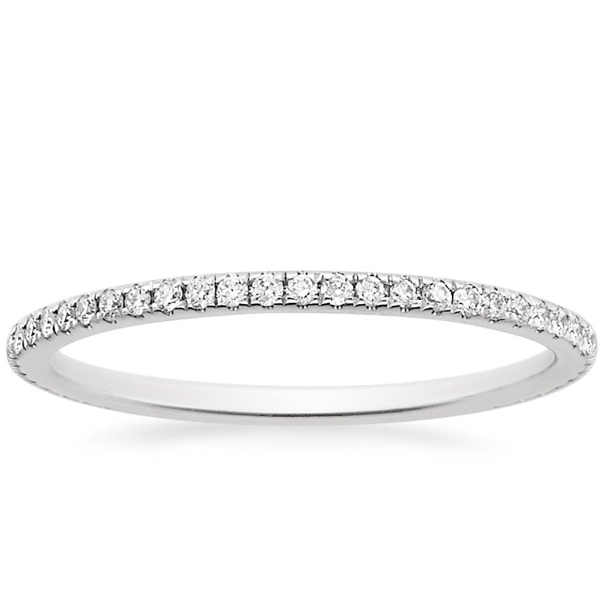 Platinum Whisper Eternity Diamond Ring (1/4 ct. tw.), large top view