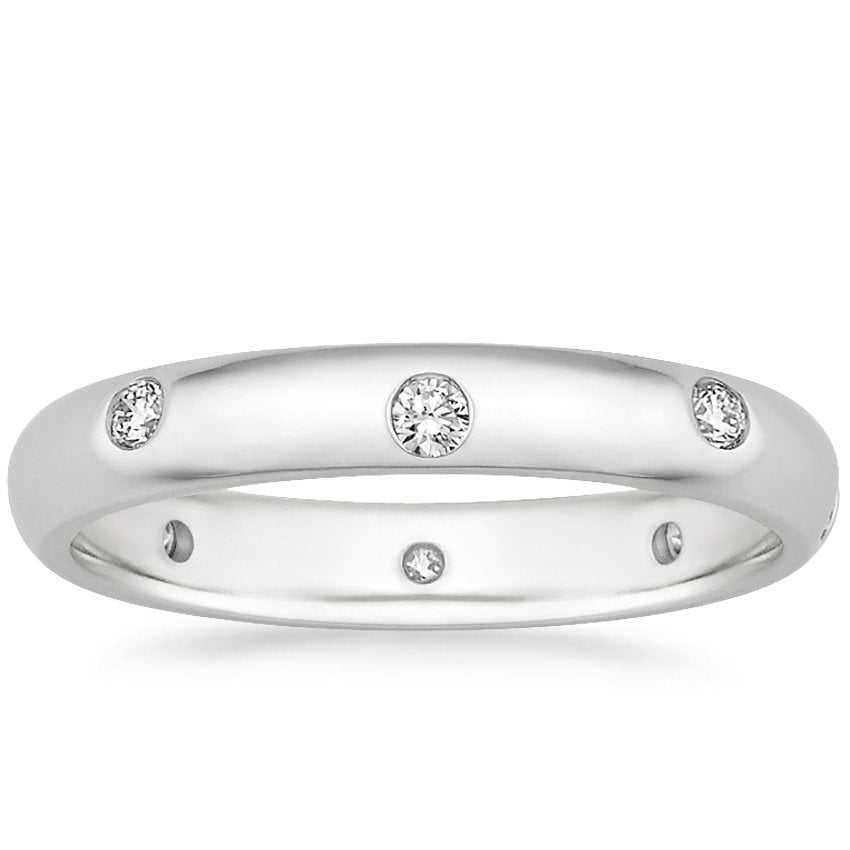 Flush sale diamond setting