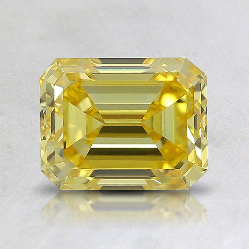 1.45 Ct. Fancy Vivid Yellow Emerald Lab Grown Diamond