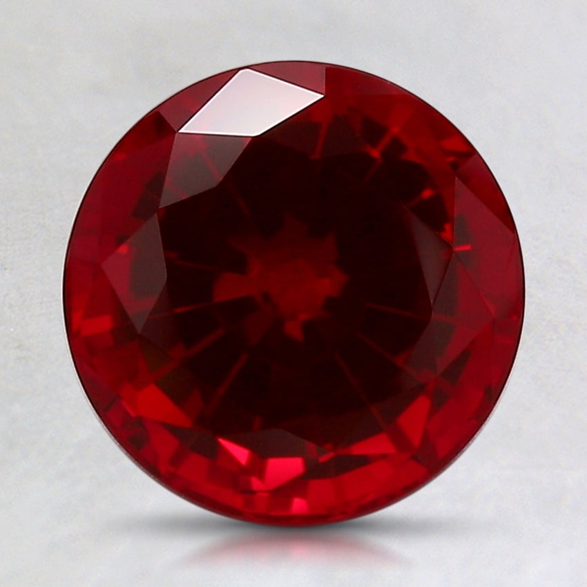 9.1x9mm Round Lab Grown Ruby