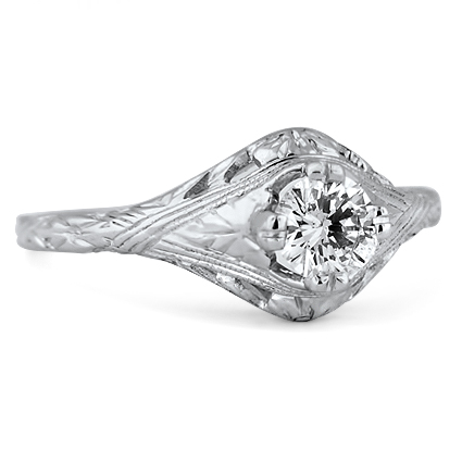 Art Nouveau Diamond Vintage Ring | Anise | Brilliant Earth