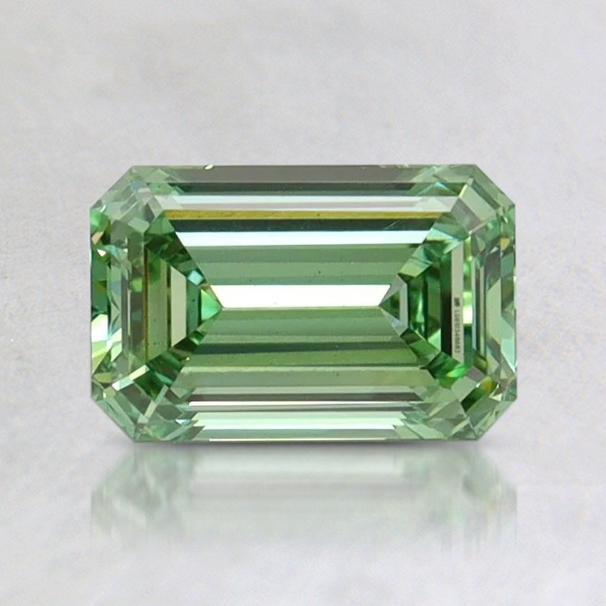 1.01 Ct. Fancy Vivid Pacific Green Emerald Lab Grown Diamond