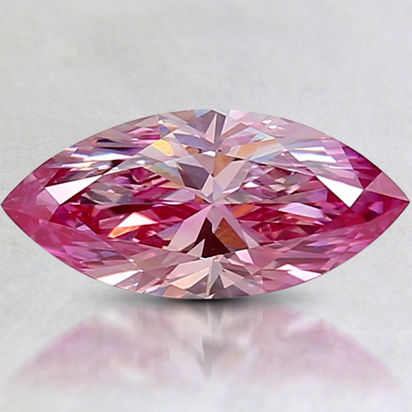 0.94 Ct. Fancy Vivid Purplish Pink Marquise Lab Created Diamond
