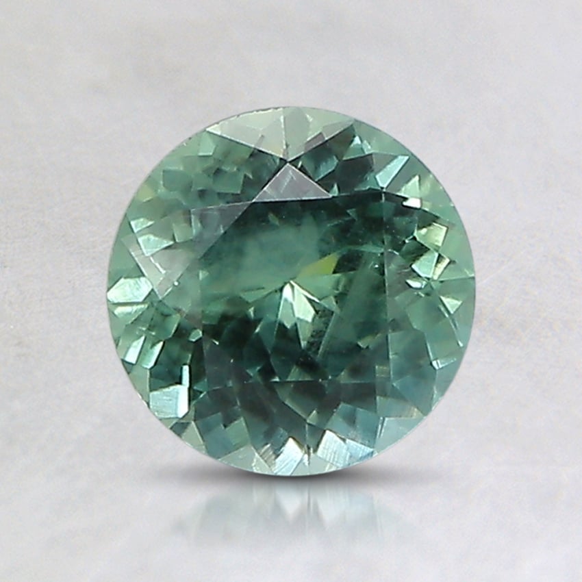 6.4mm Unheated Teal Round Montana Sapphire
