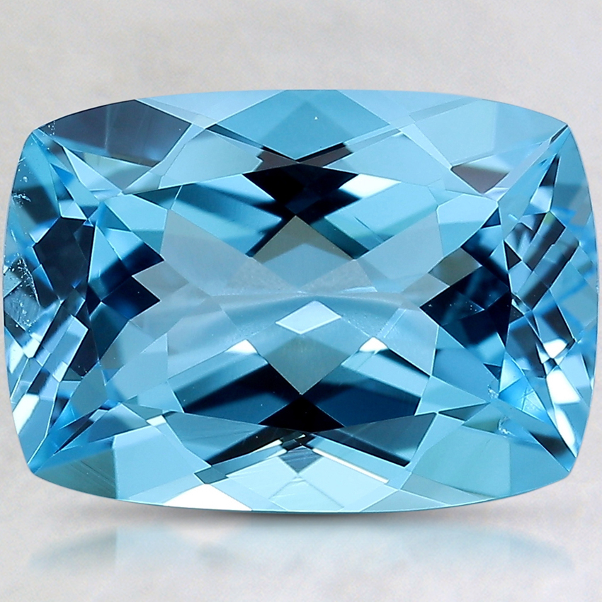 14.2x10.1mm Swiss Blue Cushion Topaz