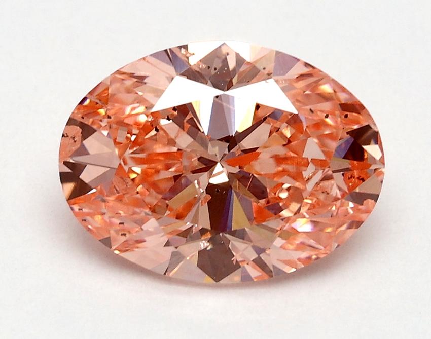 1.72 Ct. Fancy Vivid Pink Oval Lab Grown Diamond