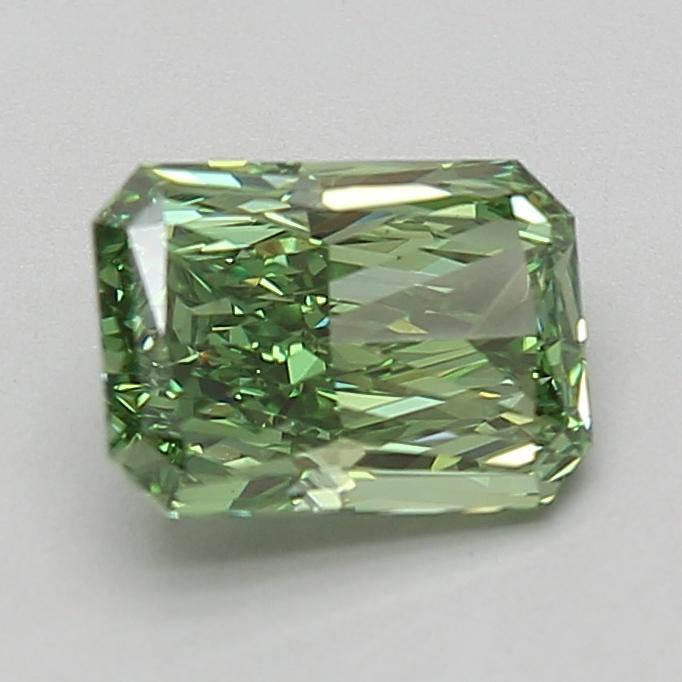 2.00 Ct. Fancy Vivid Green Radiant Lab Grown Diamond