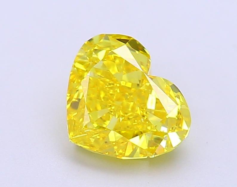 1.83 Ct. Fancy Vivid Yellow Heart Lab Grown Diamond