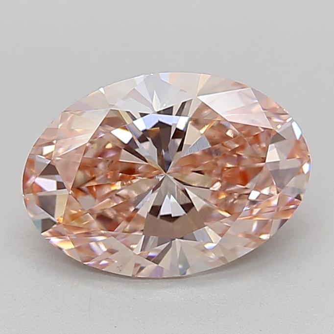 2.51 Ct. Fancy Intense  Pink Oval Lab Grown Diamond