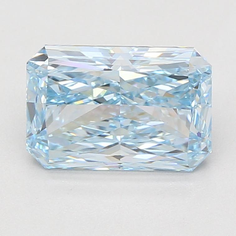 3.09 Ct. Fancy Vivid Blue Radiant Lab Grown Diamond