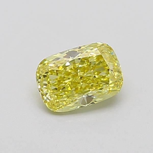 1.02 Ct. Fancy Intense Yellow Cushion Lab Grown Diamond
