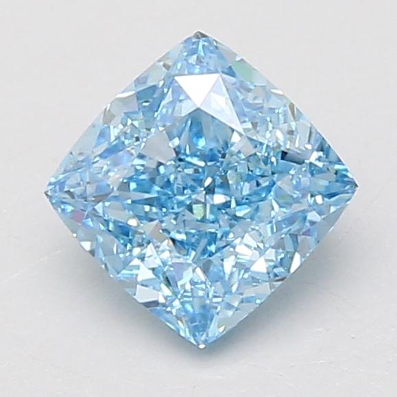 1.50 Ct. Fancy Vivid Blue Cushion Lab Grown Diamond