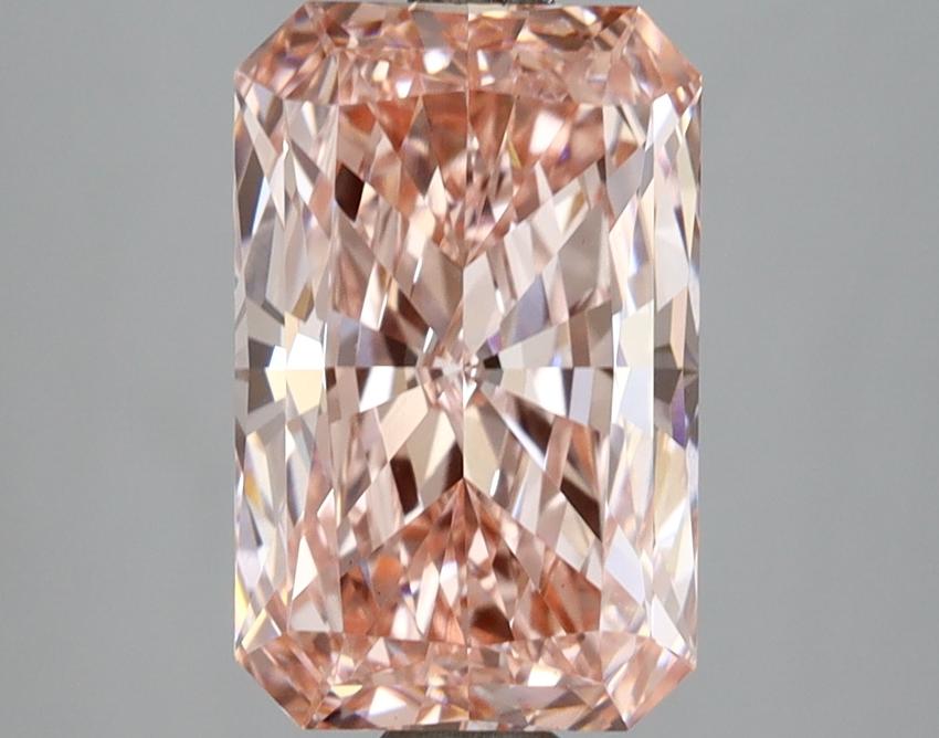 3.03 Ct. Fancy Intense Pink Radiant Lab Grown Diamond