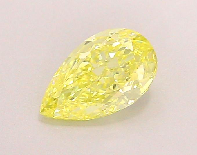 0.74 Ct. Fancy Intense Yellow Pear Lab Grown Diamond