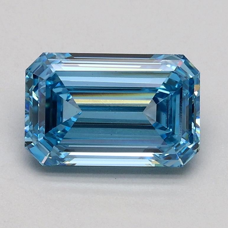1.00 Ct. Fancy Intense Blue Emerald Lab Grown Diamond