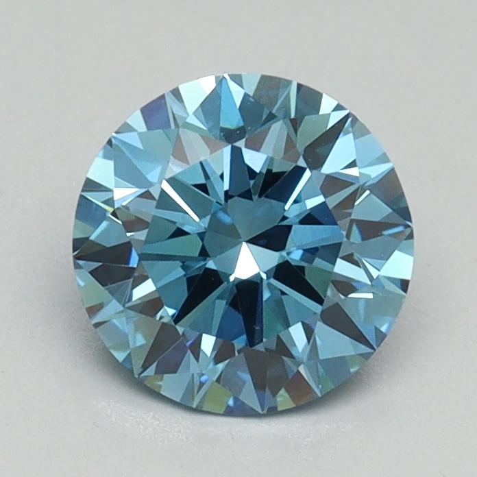 1.09 Ct. Fancy Vivid Blue Round Lab Grown Diamond