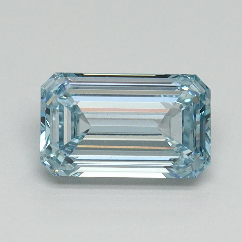 1.08 Ct. Fancy Intense Blue Emerald Lab Grown Diamond