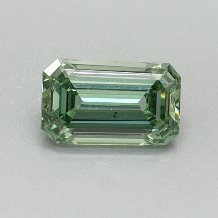 0.48 Ct. Fancy Vivid Green Emerald Lab Grown Diamond