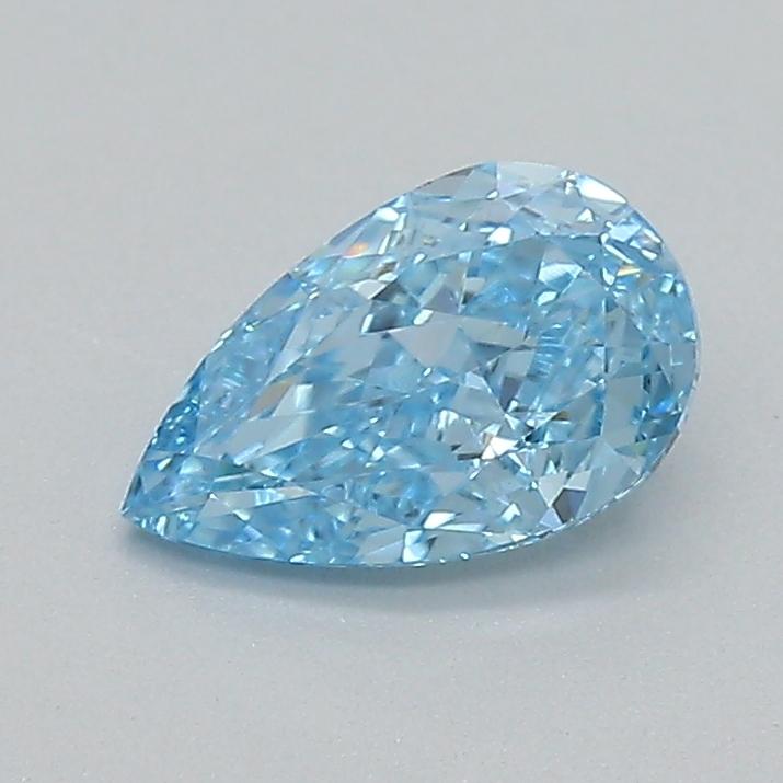 0.39 Ct. Fancy Vivid  Blue Pear Lab Grown Diamond