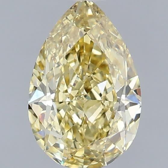 1.09 Ct. Fancy Intense Yellow Pear Lab Grown Diamond