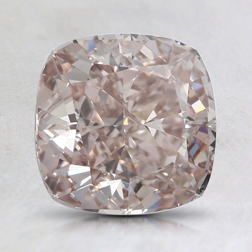 1.90 Ct. Fancy Light Pinkish Brown Cushion Lab Grown Diamond