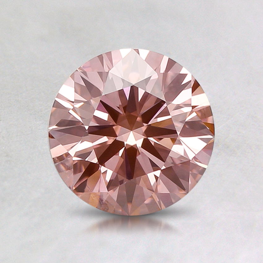 0.97 ct. Lab Grown Fancy Intense Pink Round Diamond