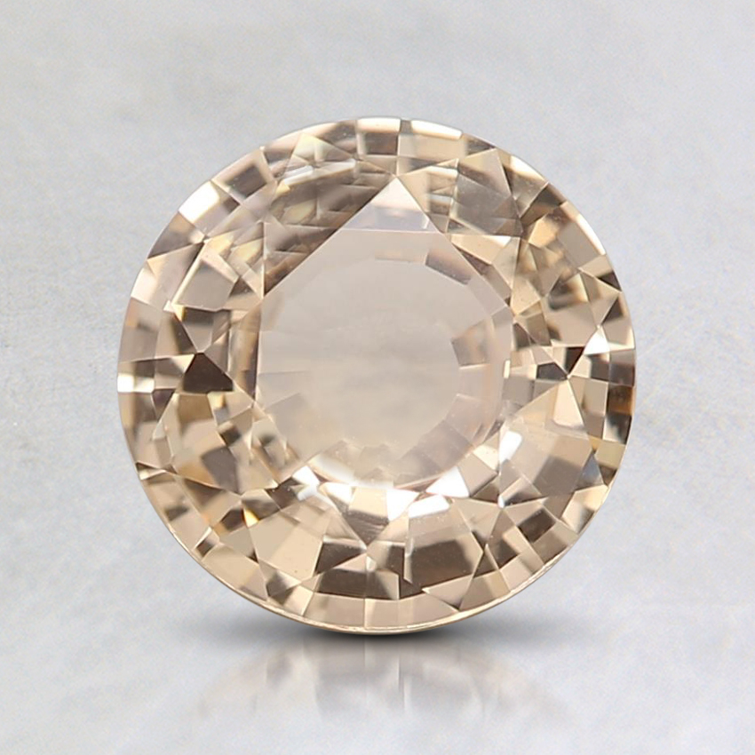 7mm Peach Round Sapphire