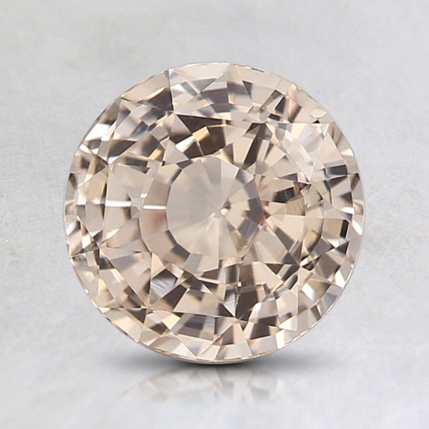 7.1mm Unheated Peach Round Sapphire