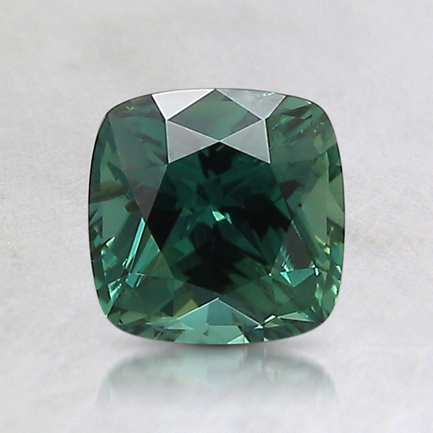 6mm Unheated Teal Cushion Sapphire