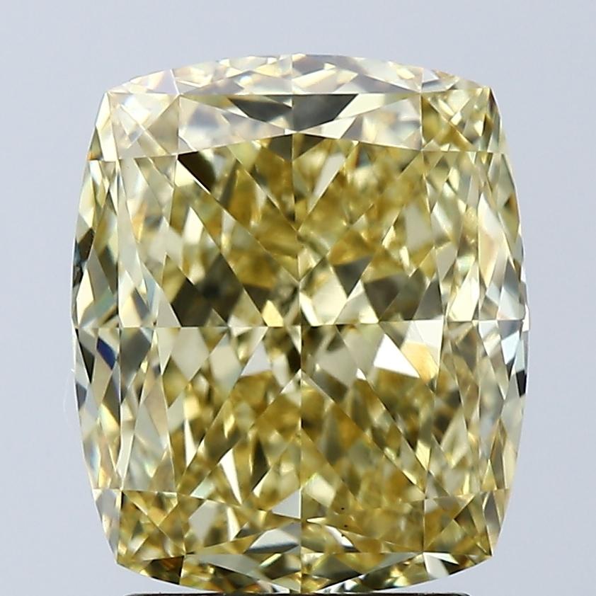 3.09 Ct. Fancy Intense Yellow Cushion Lab Grown Diamond