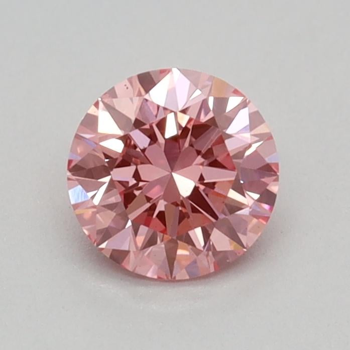 0.34 Ct. Fancy Vivid Pink Round Lab Grown Diamond
