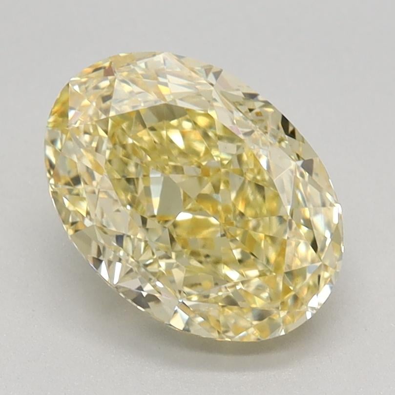 1.60 Ct. Fancy Intense Yellow Oval Lab Grown Diamond