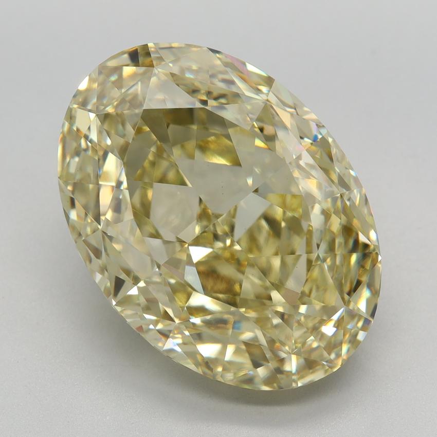 10.65 Ct. Fancy Yellow Oval Lab Grown Diamond