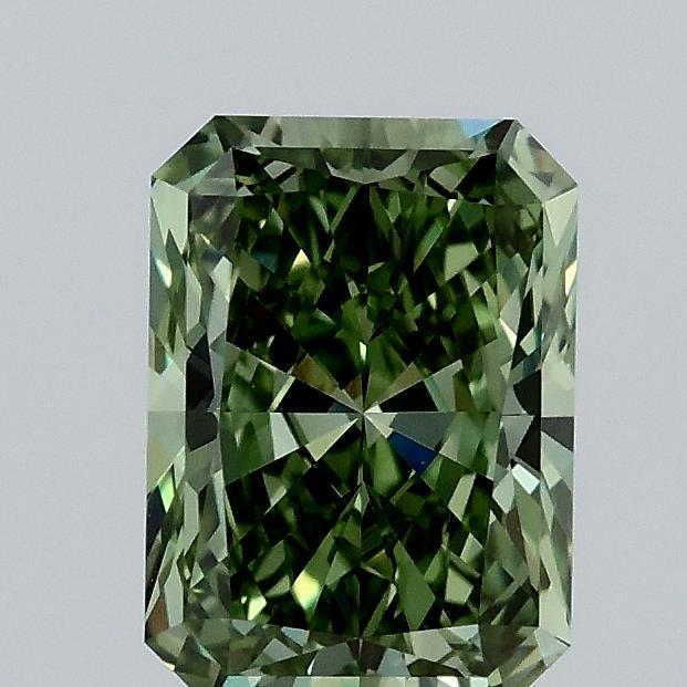 1.17 Ct. Fancy Vivid Green Radiant Lab Grown Diamond