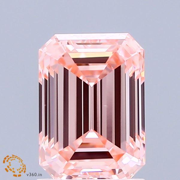 1.76 Ct. Fancy Intense Pink Emerald Lab Grown Diamond
